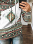 Loose Hoodie Ethnic Sweatshirt