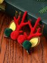Christmas Plush Elk Antler Pattern Hair Clips Hair Accessory Christmas Party Decorations
