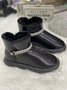 Rhinestone Chain Waterproof Snow Boots