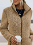 Casual Loose Lamb Wool Zip Cardigan Coat