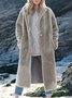 Plain Woolen Casual Overcoat
