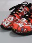 Christmas Santa Red Graphic Casual Sneakers