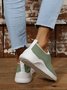 Plus Size Color Block Mesh Fabric Sneakers