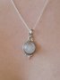 Vintage Natural Opal Moonstone Long Necklace Sweater Chain Bohemian Ethnic Jewelry