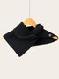 Casual Simple Plain Cotton Snap Scarf Autumn and Winter Warm, Breathable, Windproof Scarf Accessories