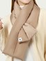 Casual Simple Plain Down Ultralight Scarf Autumn and Winter Warm, Breathable, Windproof  Everyday Clothing Accessories