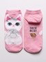Casual Fun Cotton Animal Cat Pattern Socks Everyday Accessories