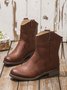 West Style Plus Size Zipper Cowboy Boots