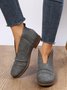 Vintage Simple Pleated Ankle Boots