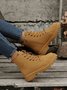 Womens's  Plain Non-Slip Zip Up Outdoor Boots