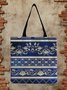 Ethnic Print Shoulder Bag Tote Bag Canvas Shopping Bag