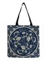 Ethnic Print Shoulder Bag Tote Bag Canvas Shopping Bag