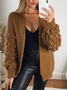 Cher Puff Sleeve Knitted Cardigan