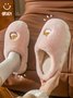 Corgi Astronaut Couple Plush Slippers At Home