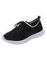 Lightweight Breathable Flyknit Lace-Up Sneakers