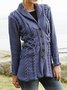 Casual Regular Fit Wool/Knitting Shawl Collar Sweater Coat