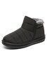 Winter Casual Embossed Slip On Snow Boots