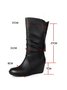 Casual Thermal Lined Side Zip Wedge Snow Boots