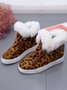 Plus Size Warm Fur Lined Hidden Wedge Ankle Boots