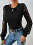 Crew Neck Urban Knitted Regular Fit Top