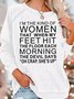 Women Text Letters Crew Neck Long Sleeve Casual Daily Spring/Fall Sweatshirt
