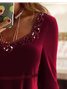 Sequined Lace-paneled Satin-style Top