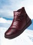 Women's Ethnic Comfy Sole Side Zip Warm Lined Ankle Boots