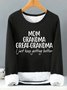 Gift For Great-Grandma Mom Grandma Great-Grandma Womens Warmth Fleece Sweatshirt