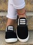 Plus Size Casual Slip On Canvas Sneakers