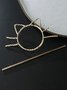Retro Style Cat Pattern Line Hairpin Headdress Daily Home Commuting Clothing Jewelry