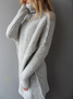 Wool/Knitting Loose Casual Dress