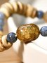 Boho Vacation Crystal Beaded Bracelet Ethnic Vintage Beach Jewelry