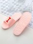 Heart Pattern Casual Bathroom Slippers