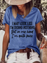 Women's Funny Word I may book like i’m doing nothing but in my head i’m quite busy T-Shirt