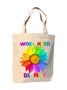 Colorful Letter Floral Shopping Canvas Bag