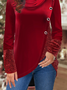 Valentine's Day Loose Asymmetrical Christmas Casual Top
