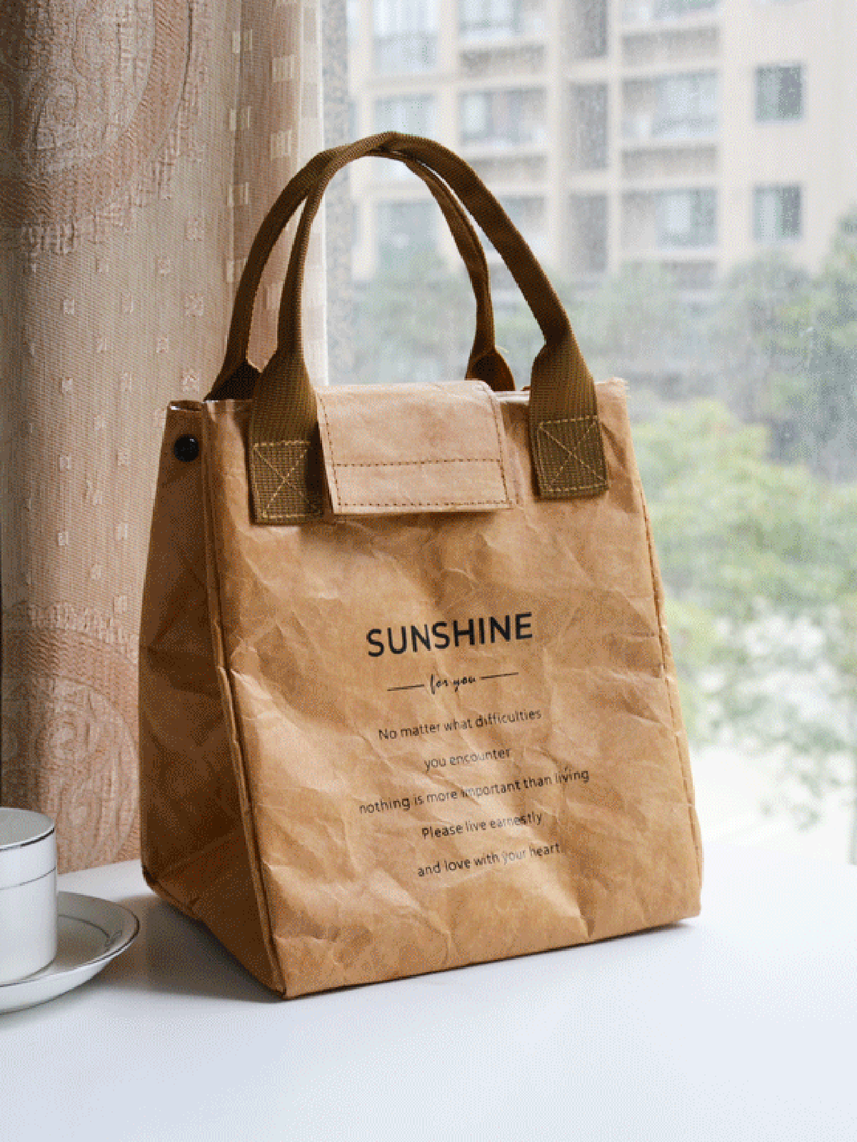 Insulated and Waterproof DuPont Paper Tote Bag for Picnic