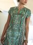 Green Boho Chic Caftan Oversized 'Leyla' Dress