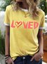 Valentine's Day Loved Women's T-Shirt