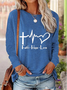 Text Letters Regular Fit Casual T-Shirt