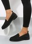 Casual Minimalist Slip On Flat Loafers
