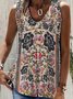 Floral Casual Loose Tank Top