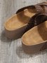 Vintage Braided Strap Platform Slide Sandals