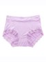 Soft Comfortable Breathable Modal Lace Mid Waist Briefs