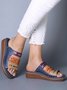 Women Casual Summer Color Comfy Wedge Sandals