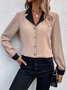 Casual Regular Fit Plain Blouse