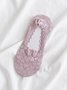 Casual Lace Heart Pattern Socks Invisible Crew Socks Daily Commuting Accessories