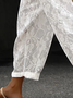 Women's Elegant Lace Stitching Casual Pants
