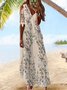 Vacation Butterfly Floral Regular Fit Dresses