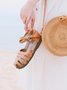 Vintage Brown Comfy Sole Gladiator Sandals